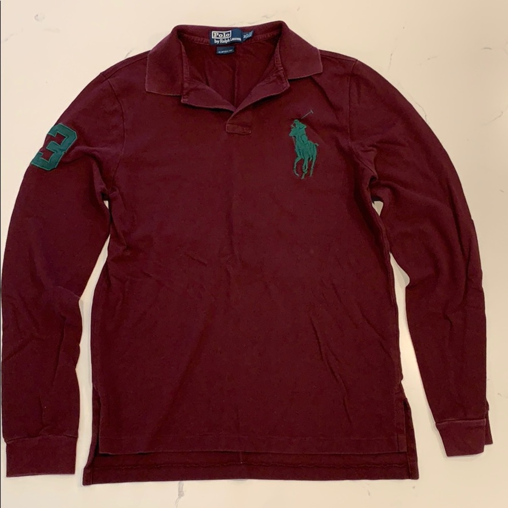Polo by Ralph Lauren,size M purple custom fit men